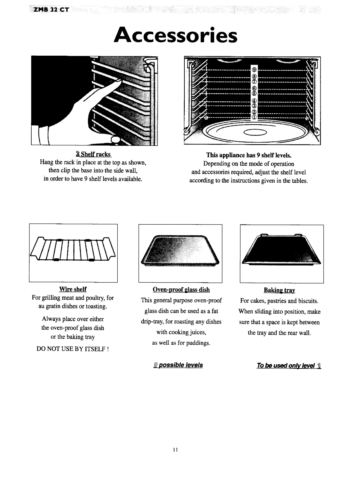 Zanussi ZMB 32 CT manual 