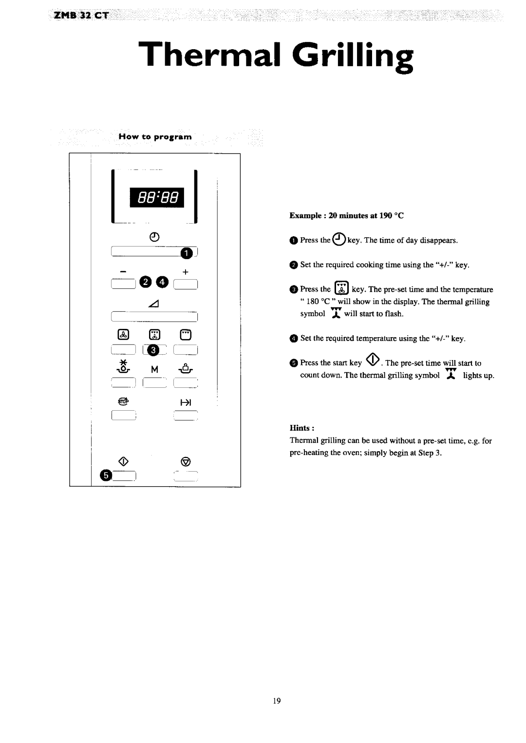 Zanussi ZMB 32 CT manual 