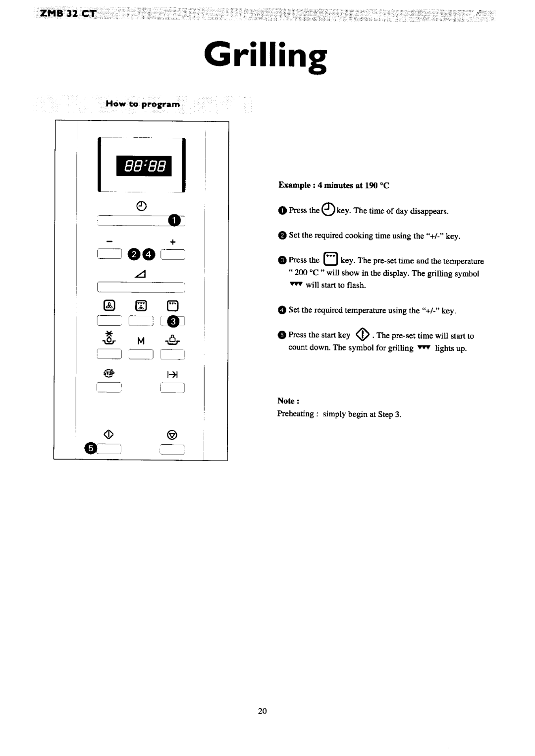 Zanussi ZMB 32 CT manual 