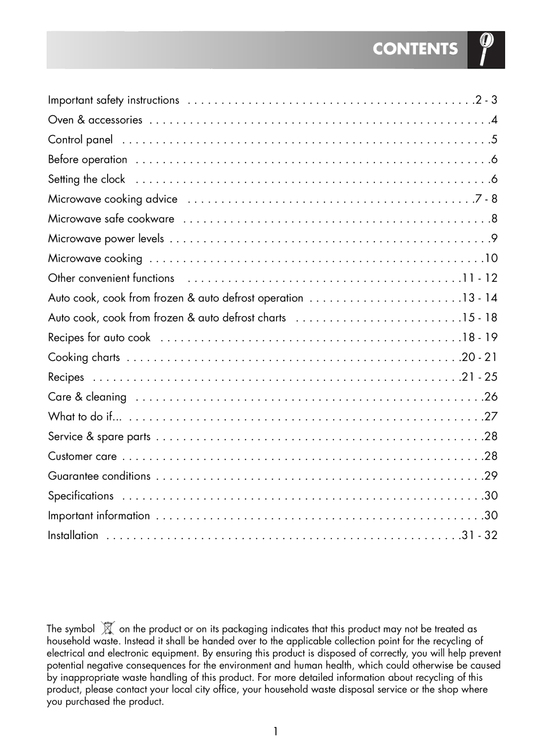 Zanussi ZNM11X user manual Contents 