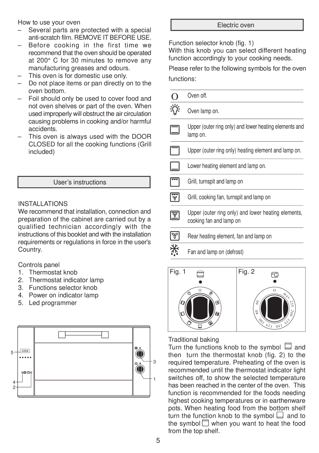 Zanussi ZOB 9900 X manual Installations 