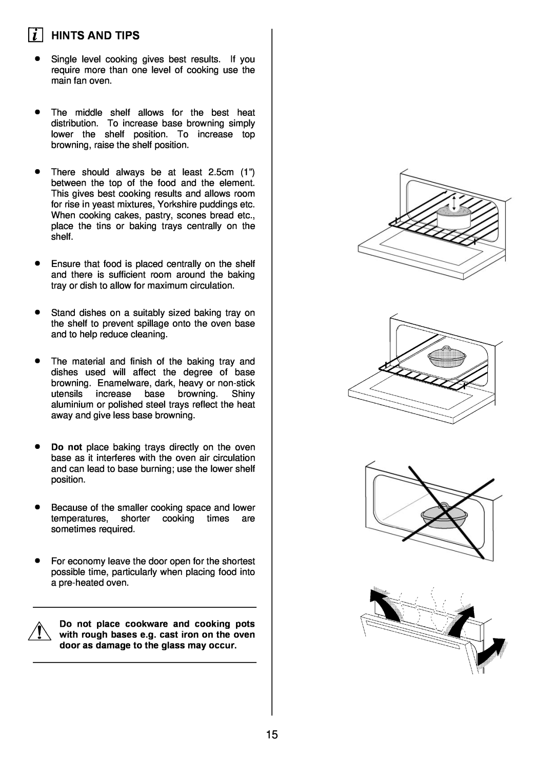 Zanussi ZOD 890 manual Hints And Tips 