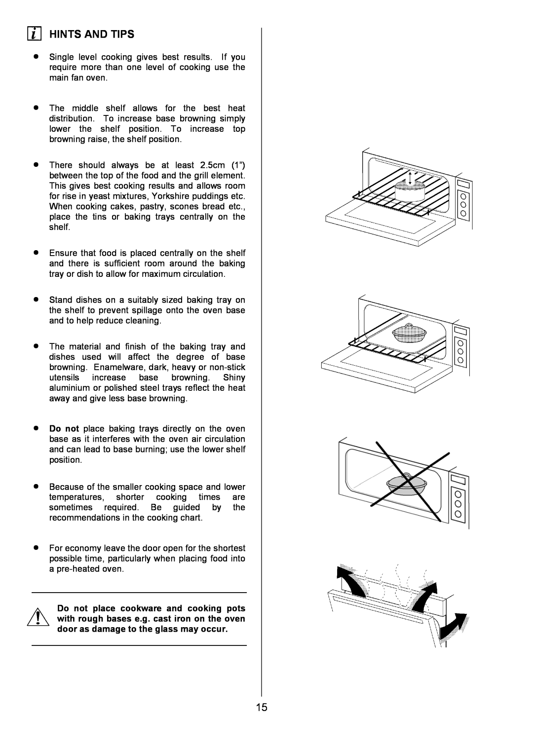Zanussi ZOU 330 manual Hints And Tips 