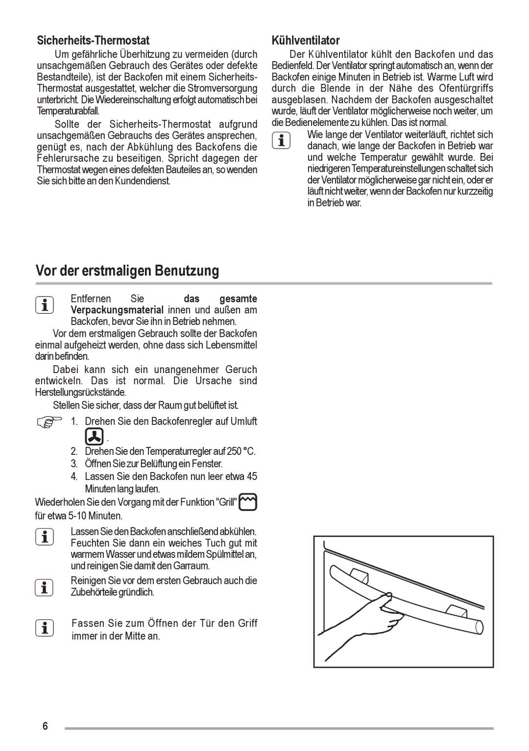 Zanussi ZOU 461 manual Kühlventilator 