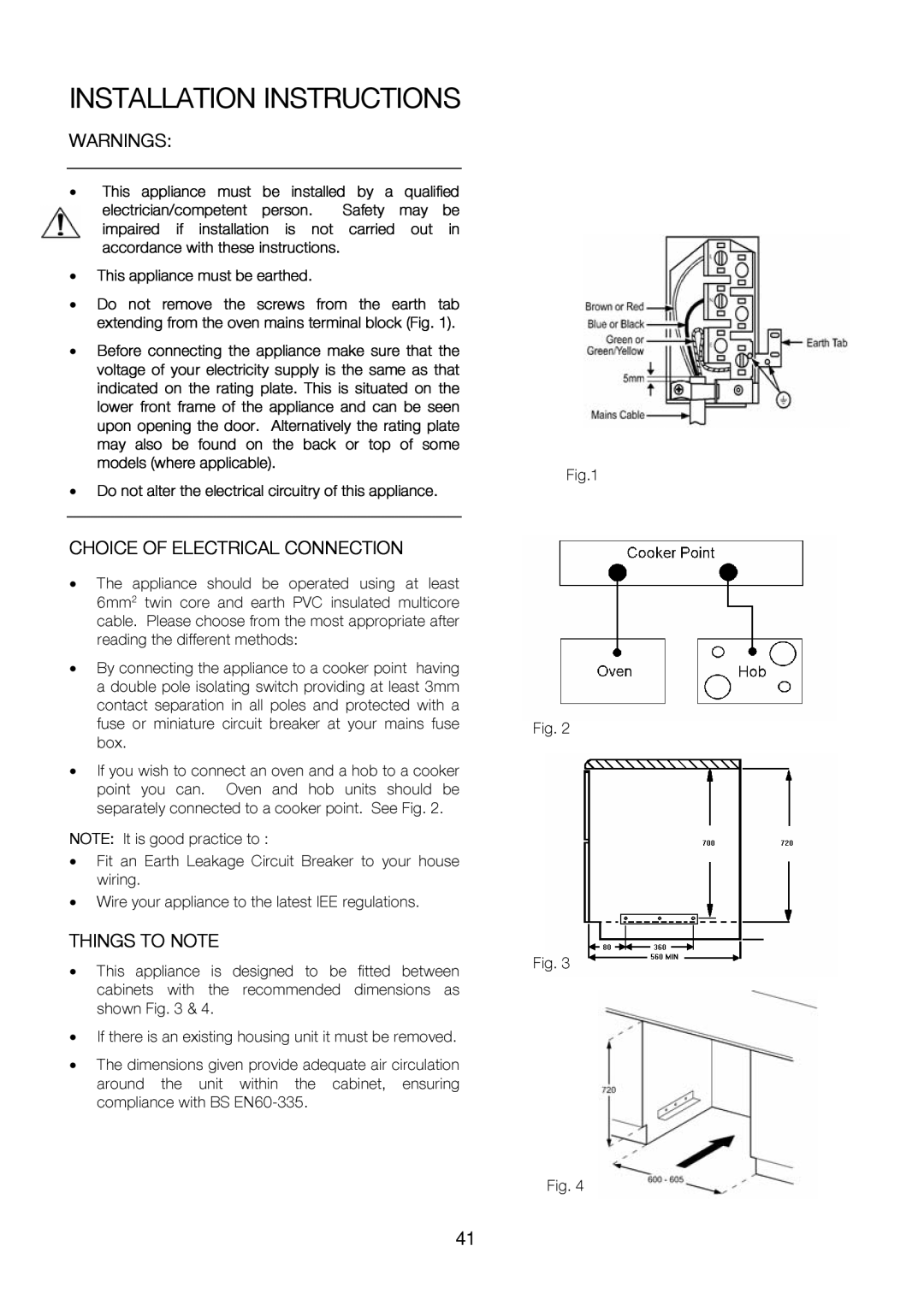 Zanussi ZOU 575 manual Thisappliance ovearhed, Installation Instructions 