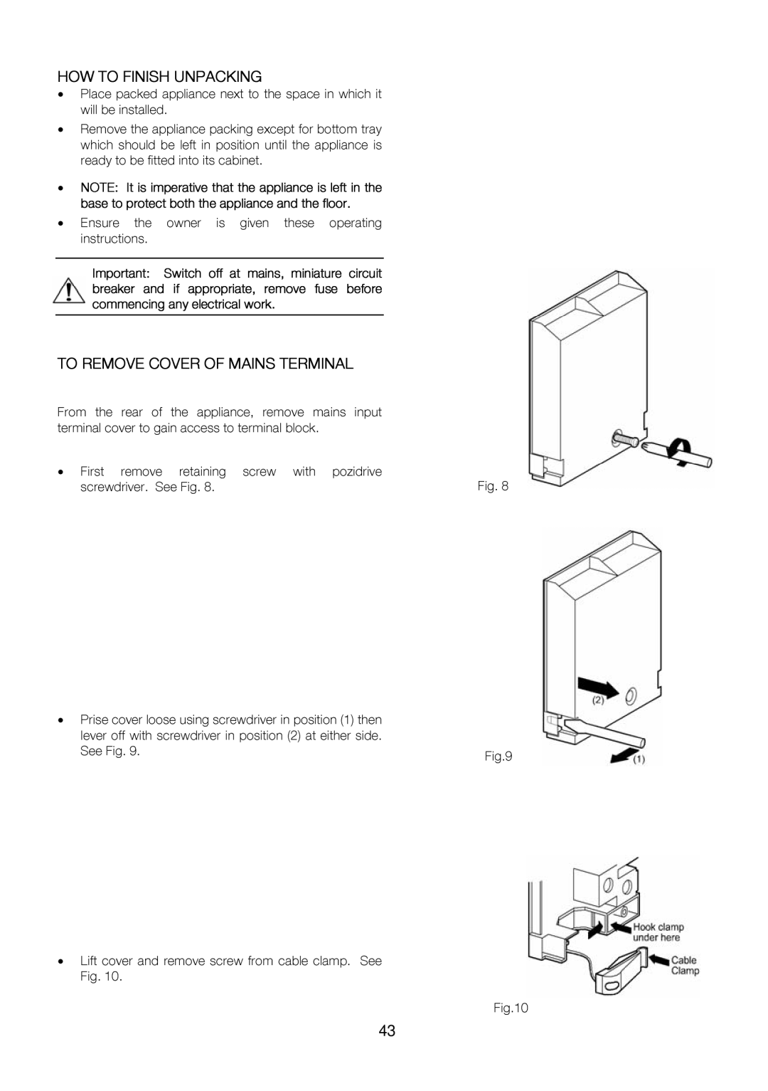 Zanussi ZOU 575 manual Enurethe isgiven 