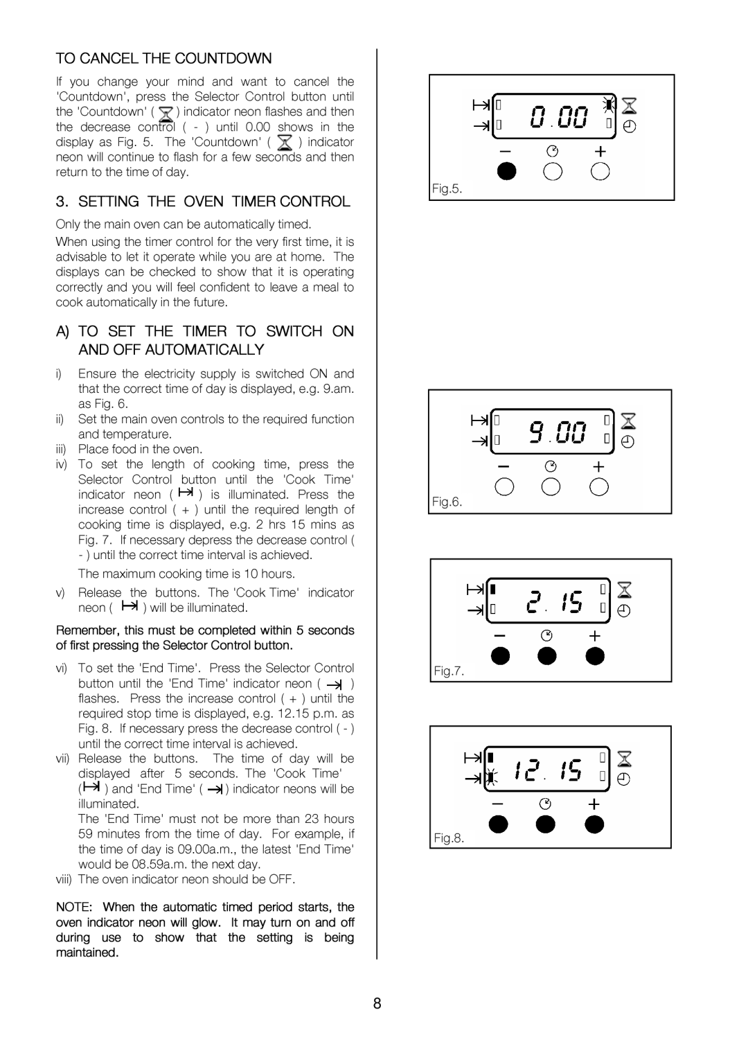 Zanussi ZOU 575 manual Rememb, Offirstprsigthe, Bemorethan23hours, Mainovlength.controlstotherquiredfunction 