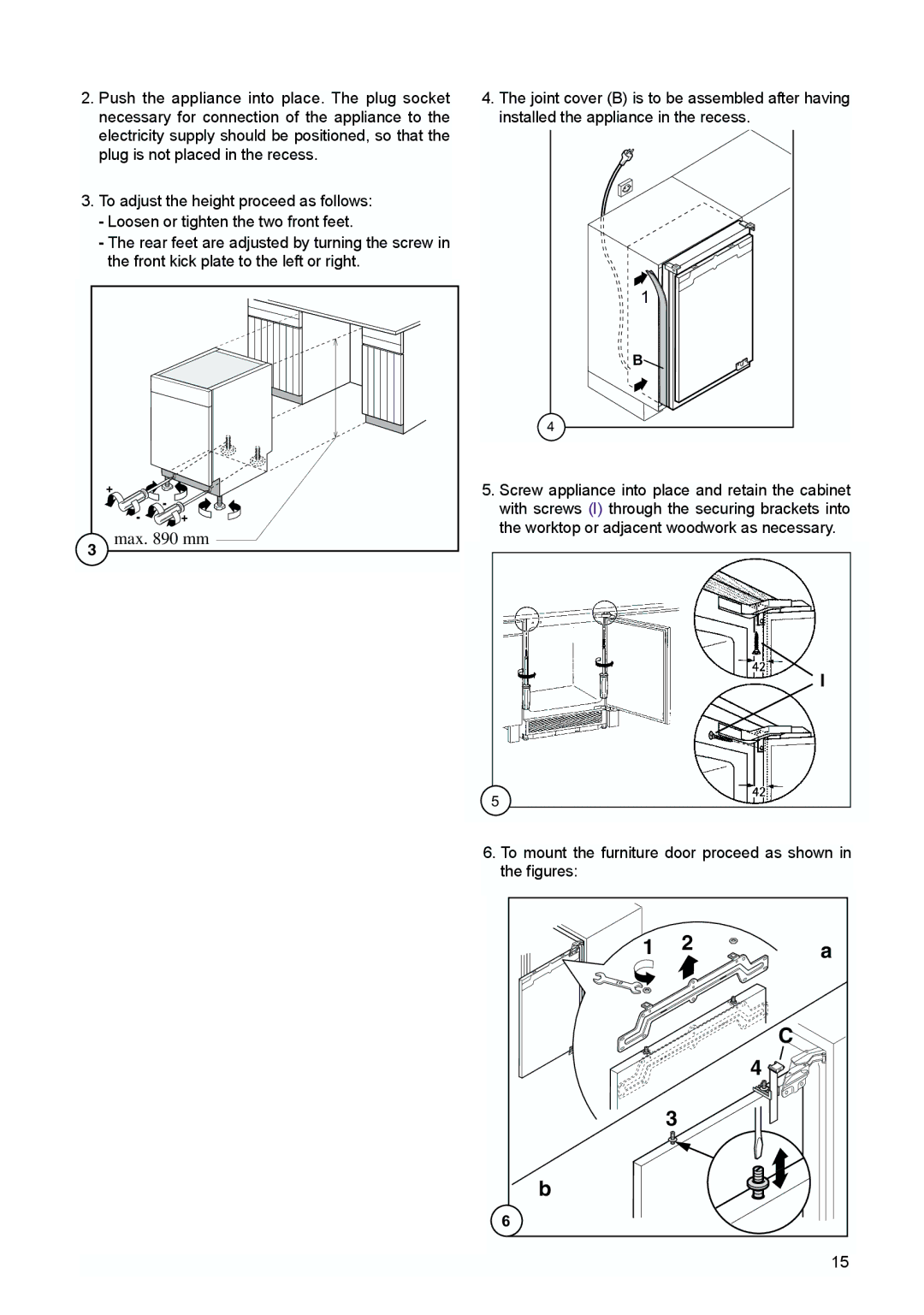 Zanussi ZQF6114 manual Max mm 