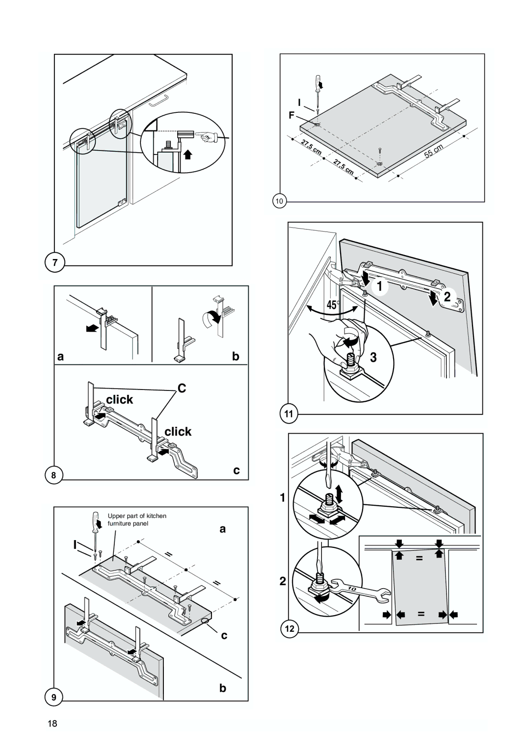 Zanussi ZQS 6124 manual Click, 27,5 