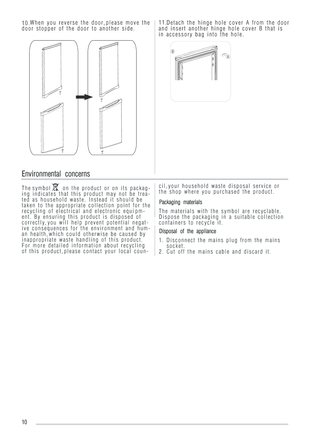 Zanussi ZRB227XO, ZRB227WO user manual 