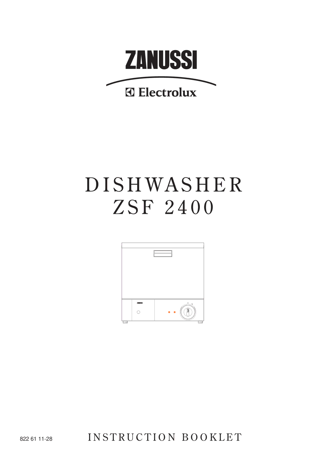 Zanussi ZSF 2400 manual S H Wa S H E R 