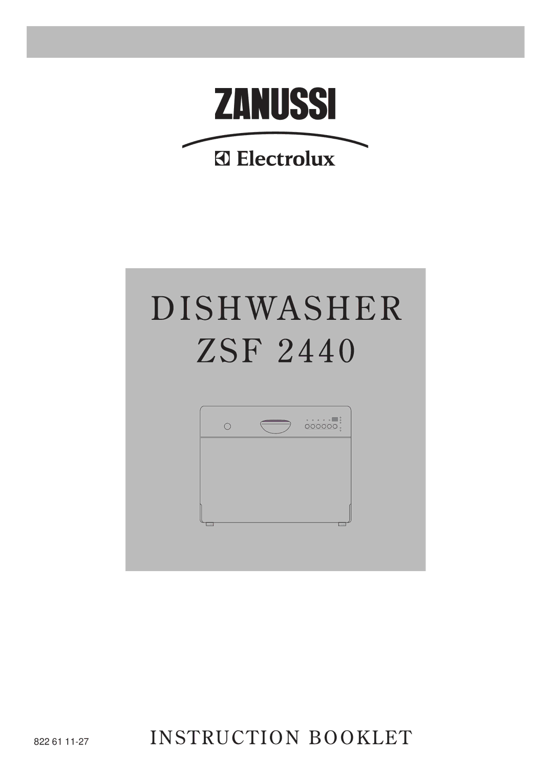 Zanussi ZSF 2440 manual S H Wa S H E R 