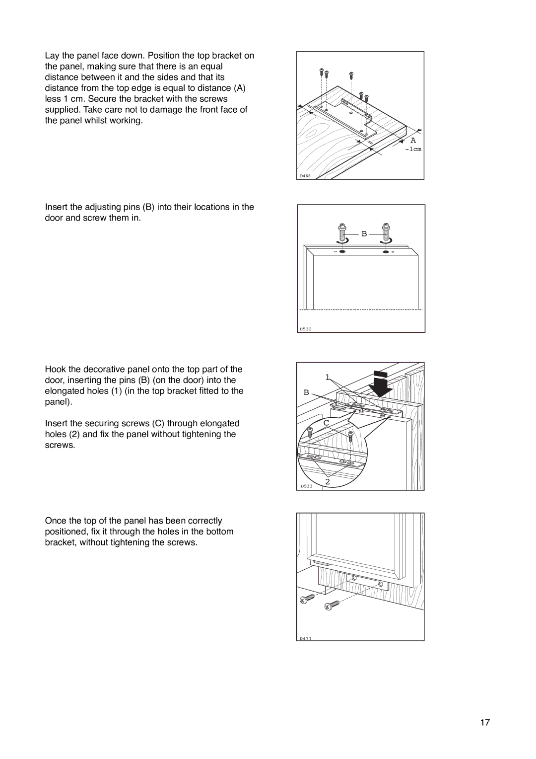 Zanussi ZU 7115 manual 1cm 