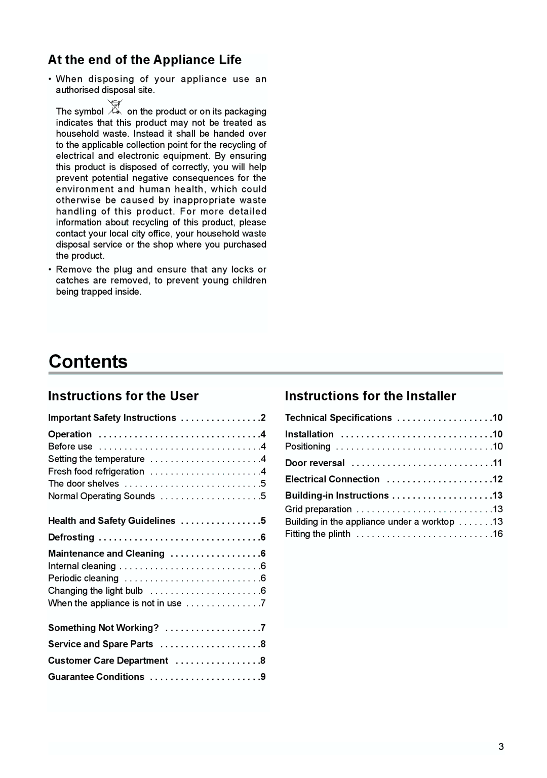 Zanussi ZUD 9154 A manual Contents 