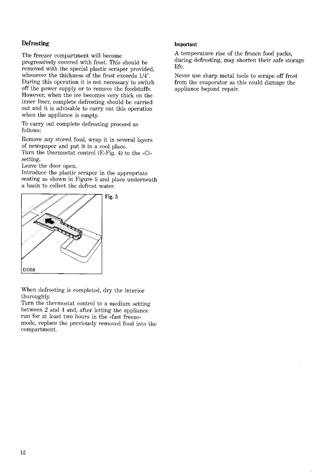 Zanussi ZV 45 manual 