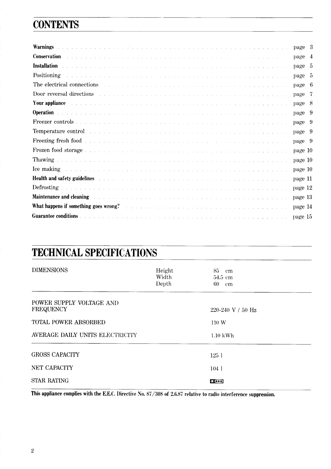 Zanussi ZVC 45 AL manual 