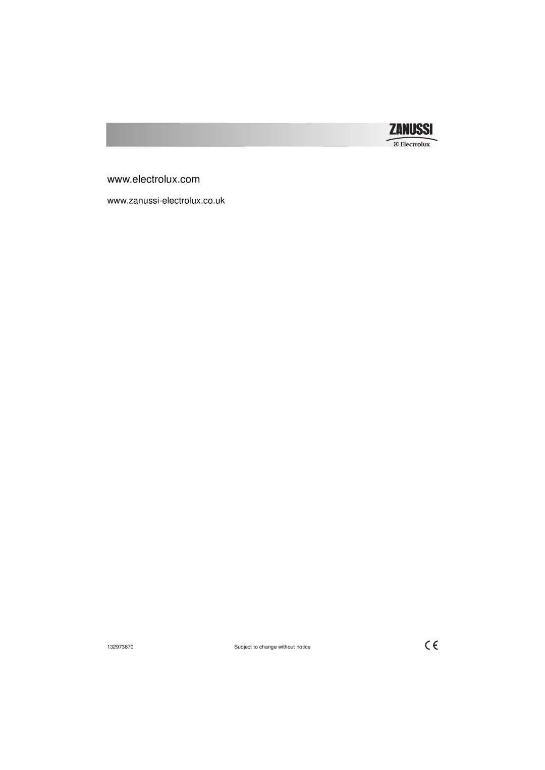 Zanussi ZWF 16581 user manual Subject to change without notice 