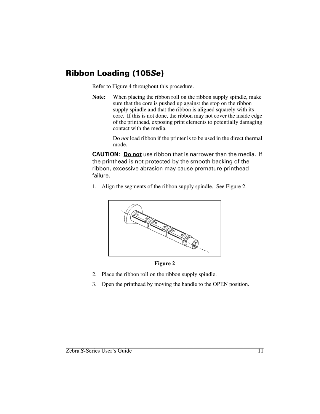 Zebra Technologies 105Se manual 5LEERQ/RDGLQJ6H 