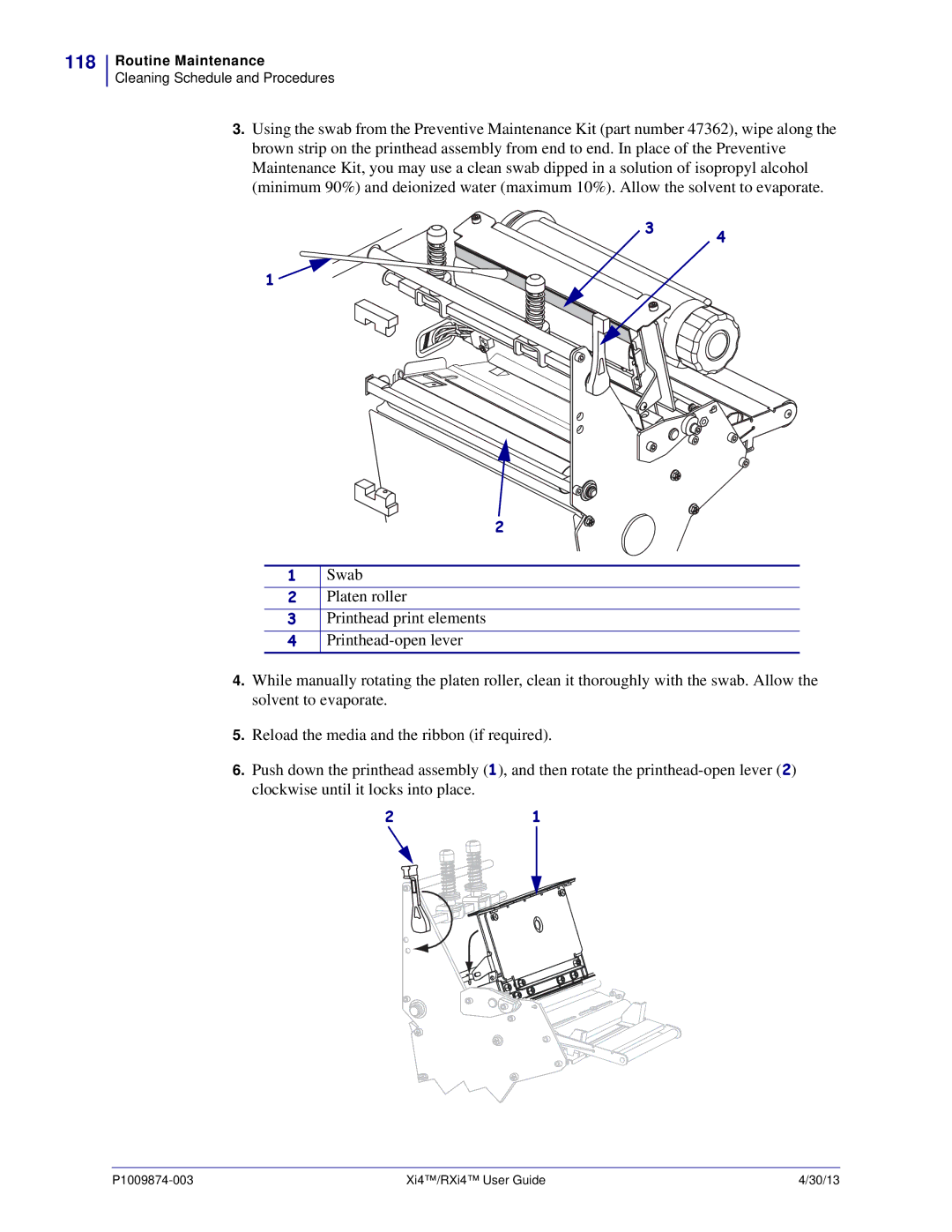 Zebra Technologies 11380100200, 11380100000 manual 118 