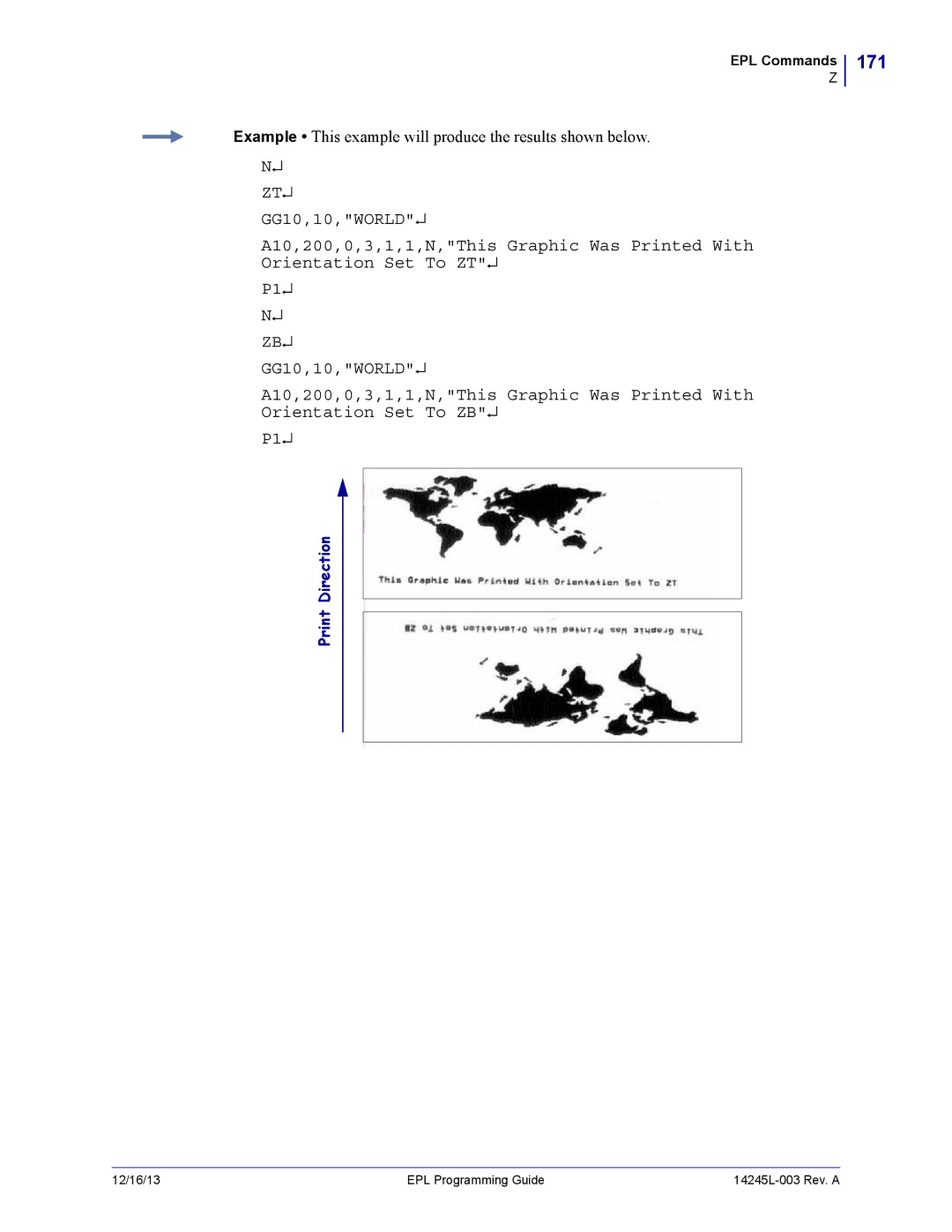 Zebra Technologies 14245L-003 manual 171 