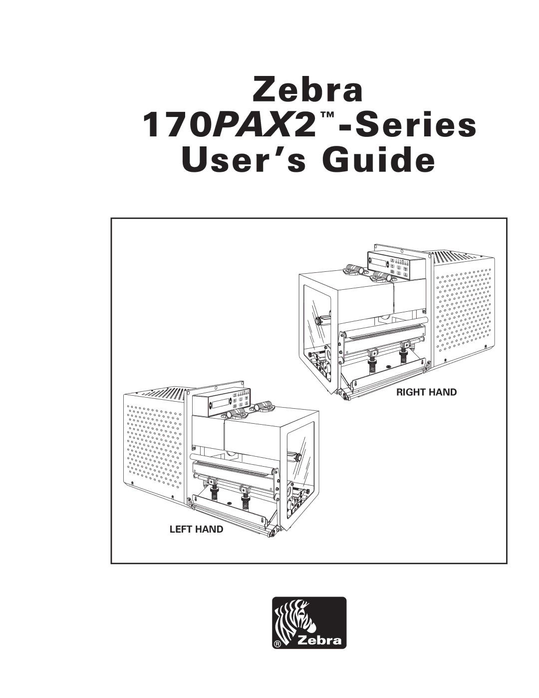 Zebra Technologies 170PAX2TM manual Zebra 170PAX2 -Series User ’s Guide 