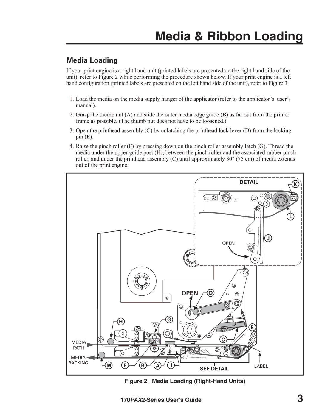 Zebra Technologies 170PAX2TM manual Media & Ribbon Loading, Media Loading 