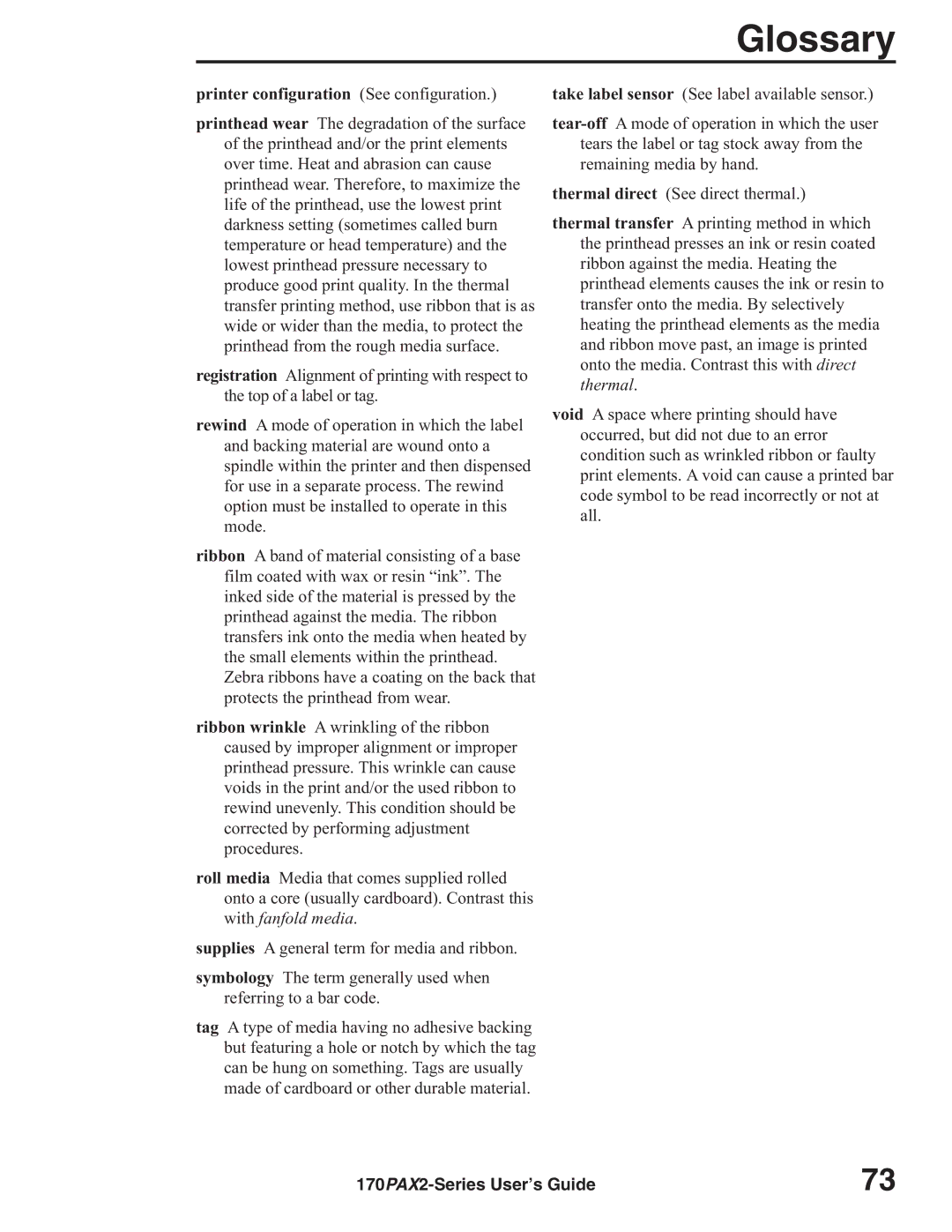 Zebra Technologies 170PAX2TM manual Printer configuration See configuration 