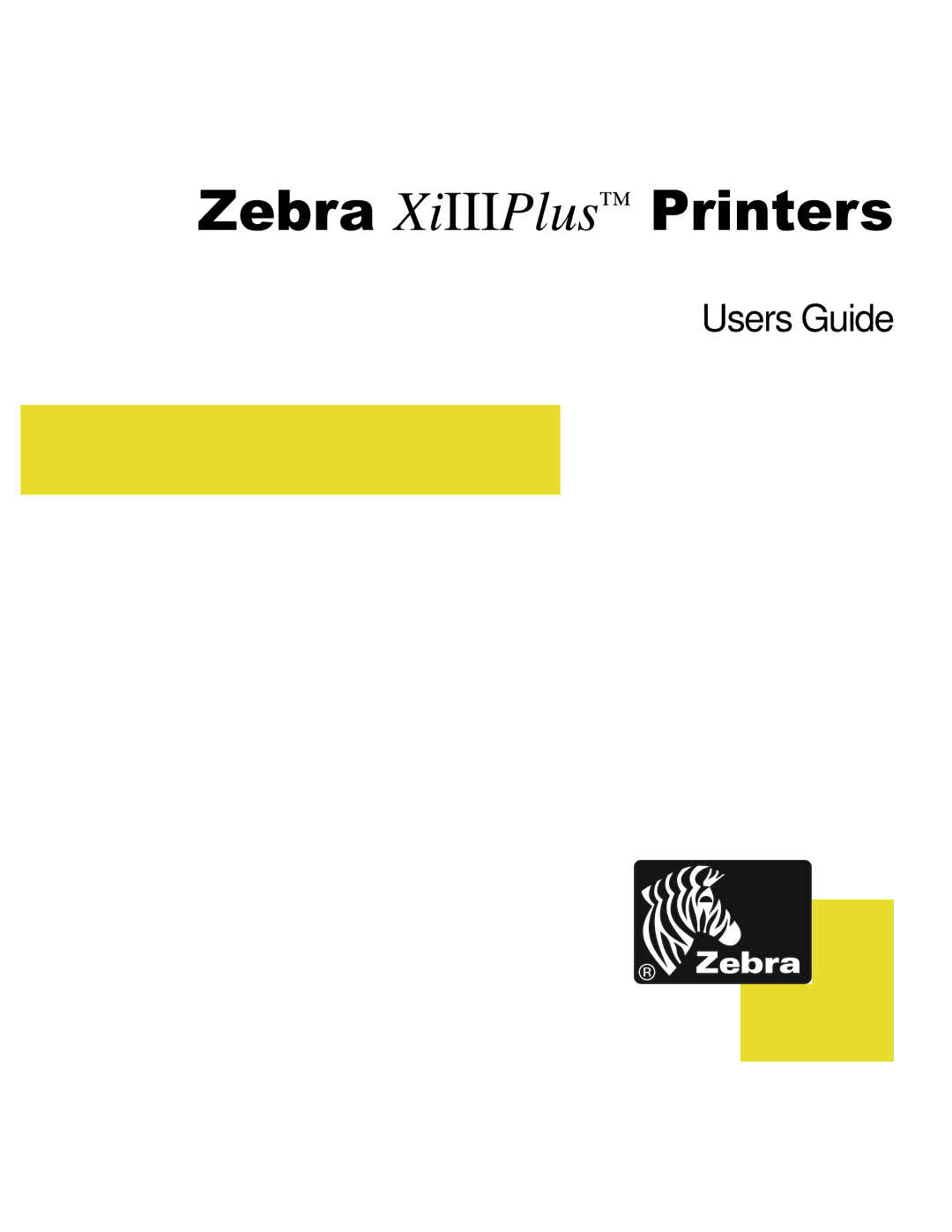 Zebra Technologies manual =HEUDXiIIIPlus 3ULQWHUV 