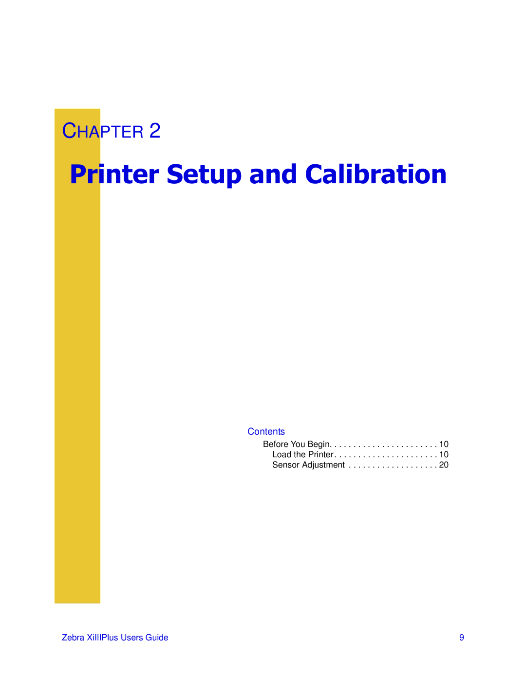 Zebra Technologies 3ULQWHUV manual 3ULQWHU6HWXSDQG&DOLEUDWLRQ 