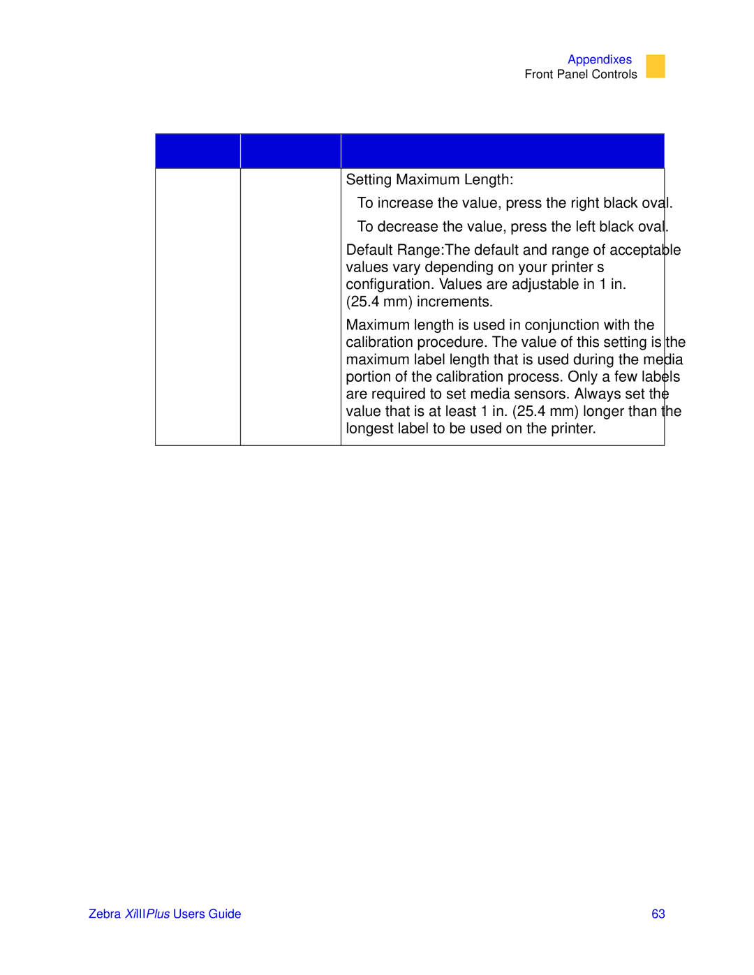 Zebra Technologies 3ULQWHUV manual Setting Maximum Length, $,080 