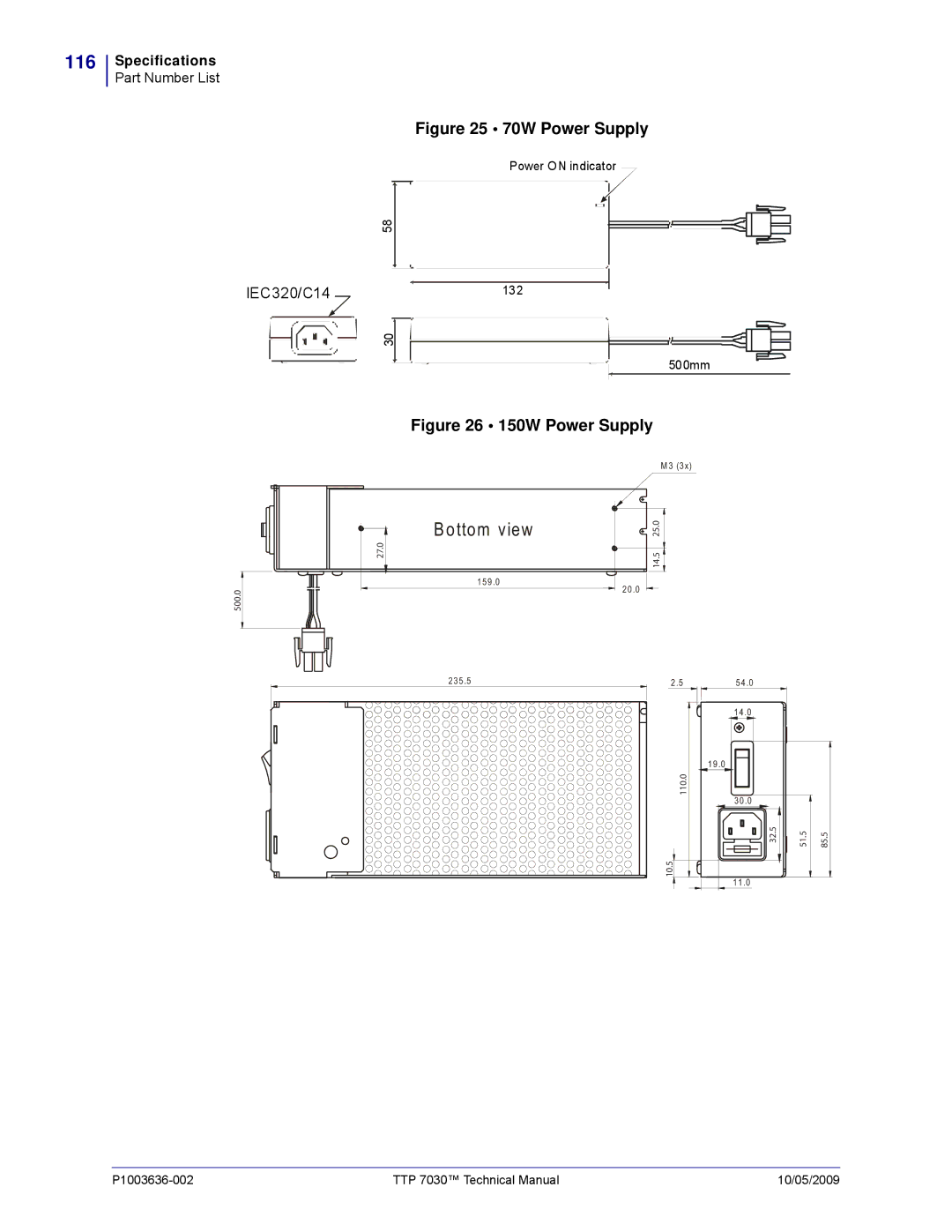 Zebra Technologies 7030 technical manual 116 