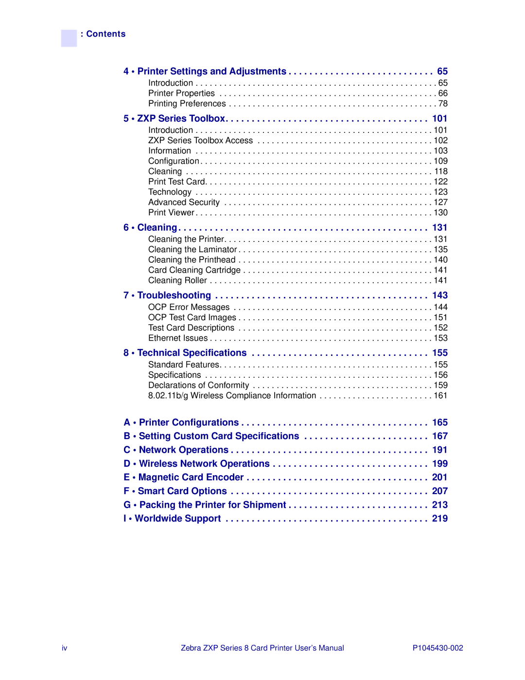 Zebra Technologies 8 user manual Printer Settings and Adjustments 