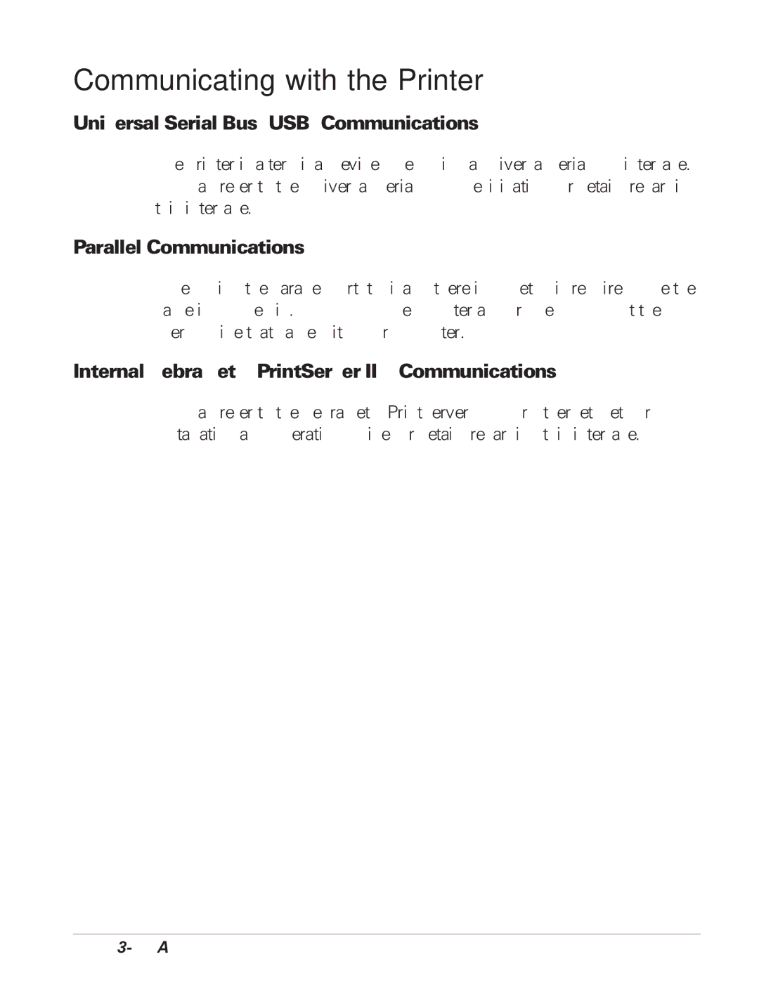 Zebra Technologies Desktop Printer manual Communicating with the Printer, Universal Serial Bus USB Communications 