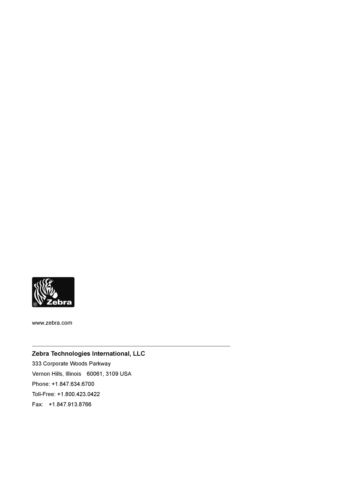 Zebra Technologies EM 220 user manual Zebra Technologies International, LLC 