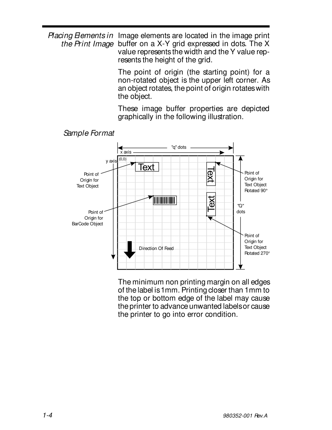 Zebra Technologies EPL2 manual Text, Sample Format 