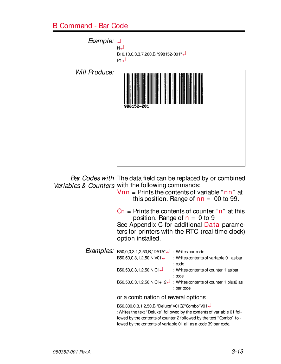 Zebra Technologies EPL2 manual B10,10,0,3,3,7,200,B,998152-001 