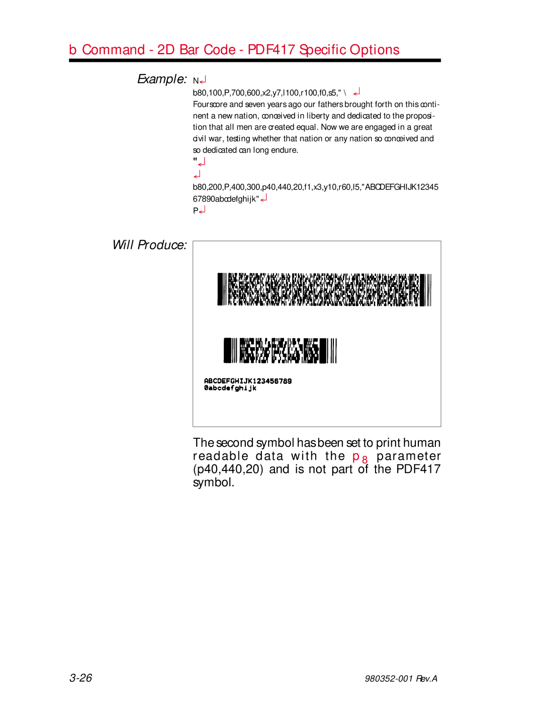 Zebra Technologies EPL2 manual Will Produce 