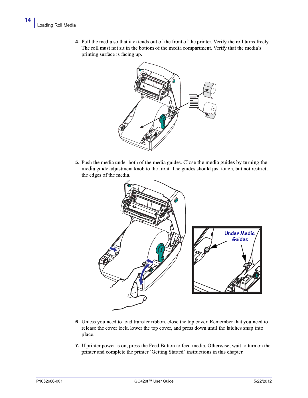 Zebra Technologies GC420t manual Guides 