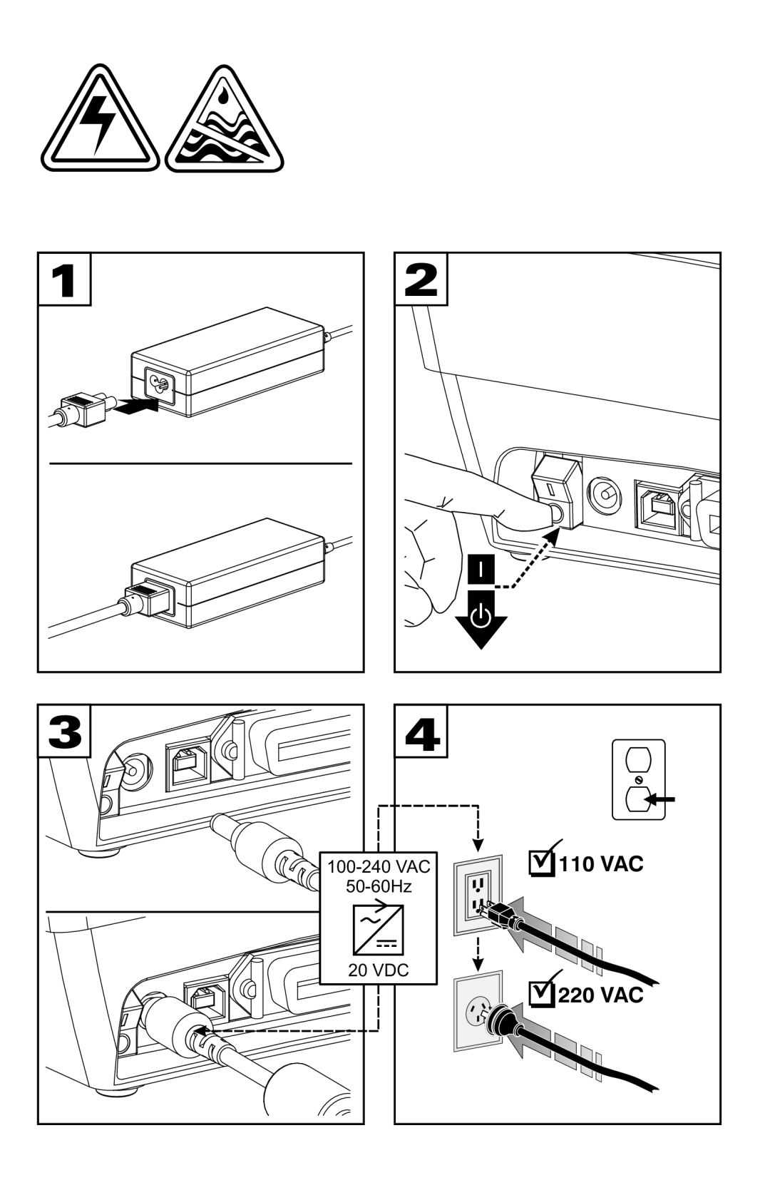 Zebra Technologies GK888t manual VAC 220 VAC 