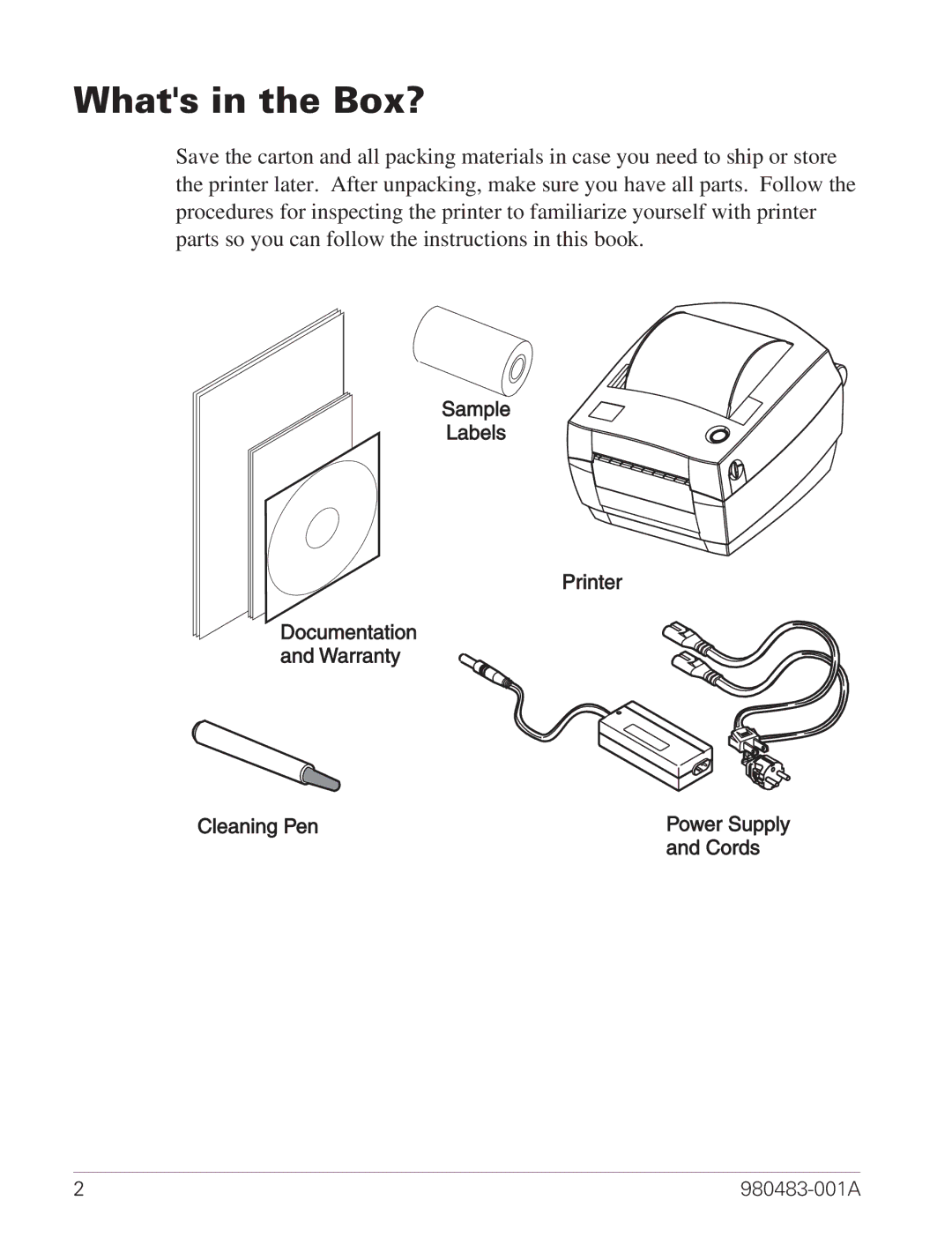 Zebra Technologies LP 2844 manual Whats in the Box? 