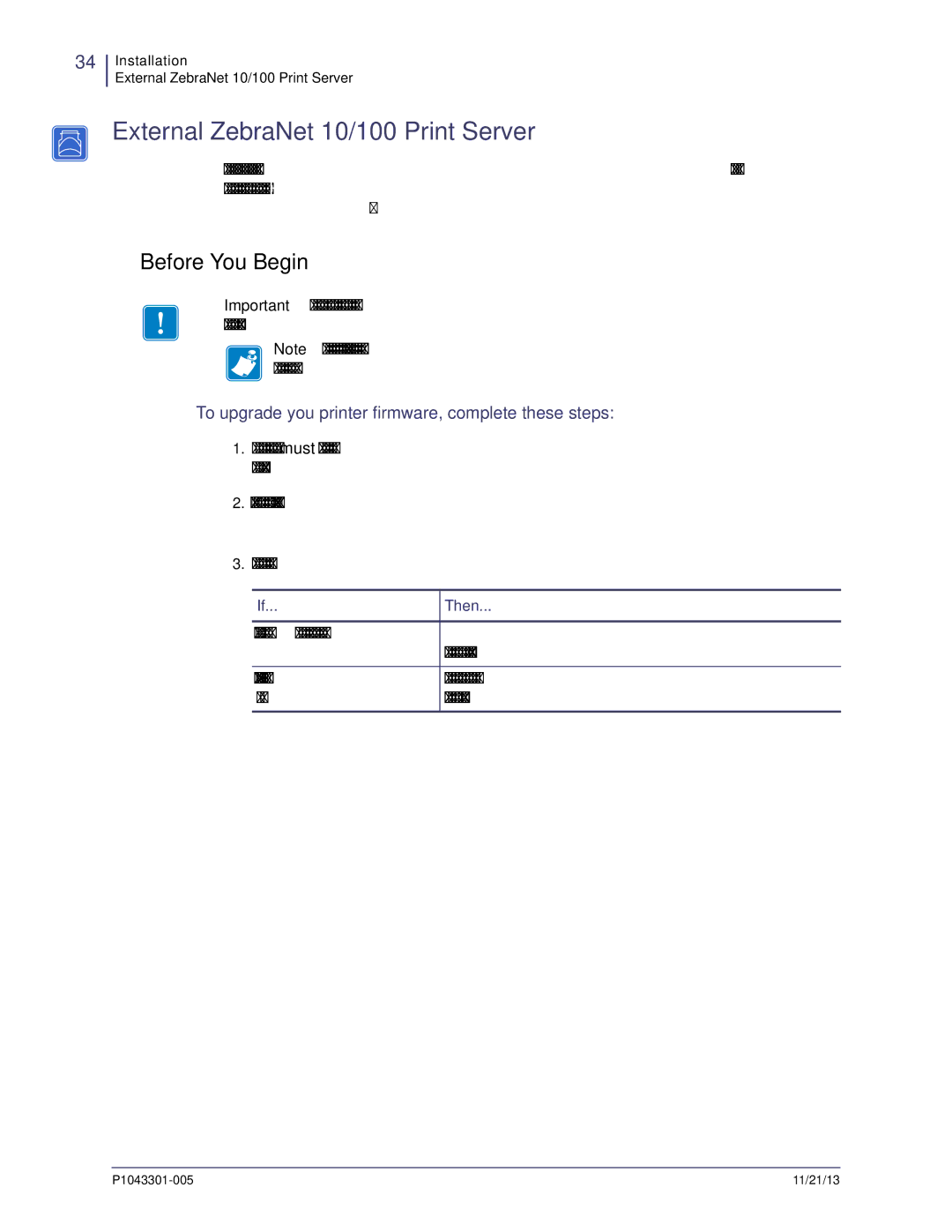 Zebra Technologies P1043301-005 manual External ZebraNet 10/100 Print Server, Before You Begin 