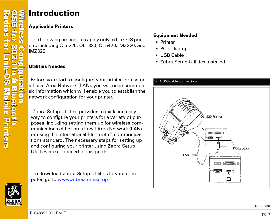 Zebra Technologies P1048352-001 manual Introduction, Printers, Bluetooth, OSMobile, Radios, Wireless 