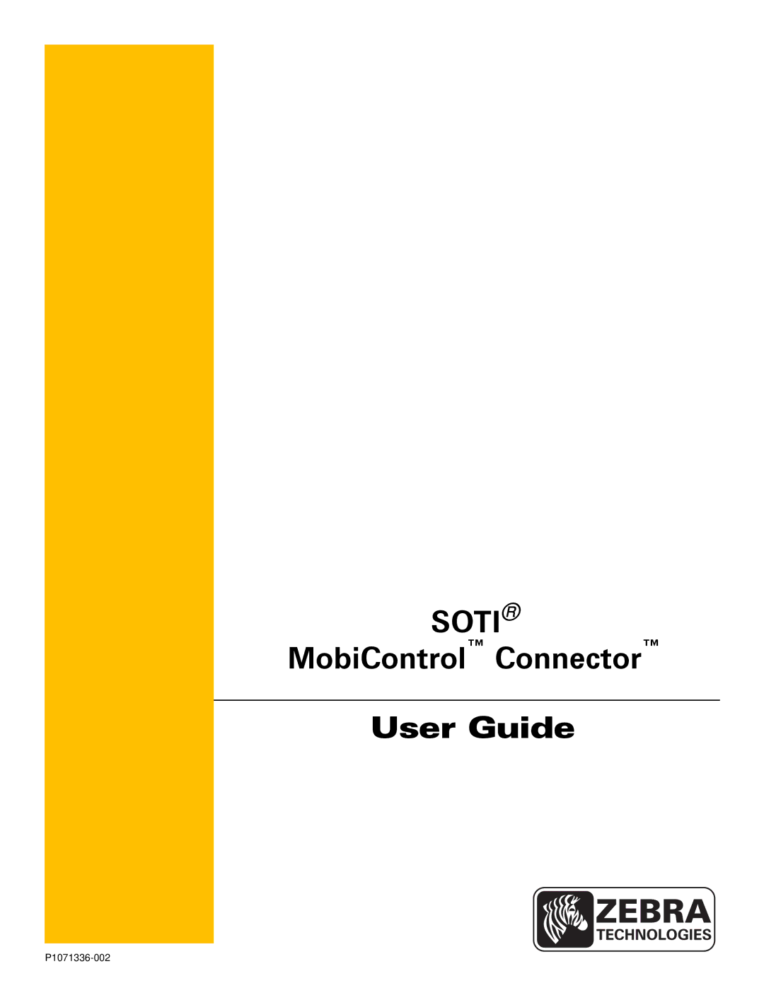 Zebra Technologies P1071336-002 manual Soti 