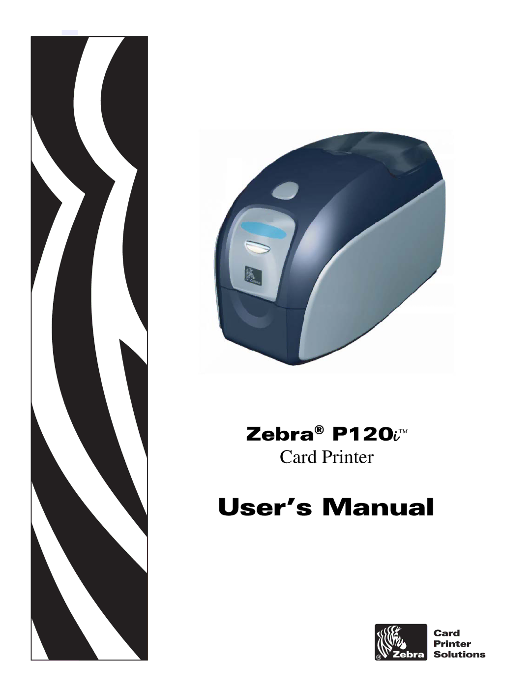 Zebra Technologies P120i user manual User’s Manual 