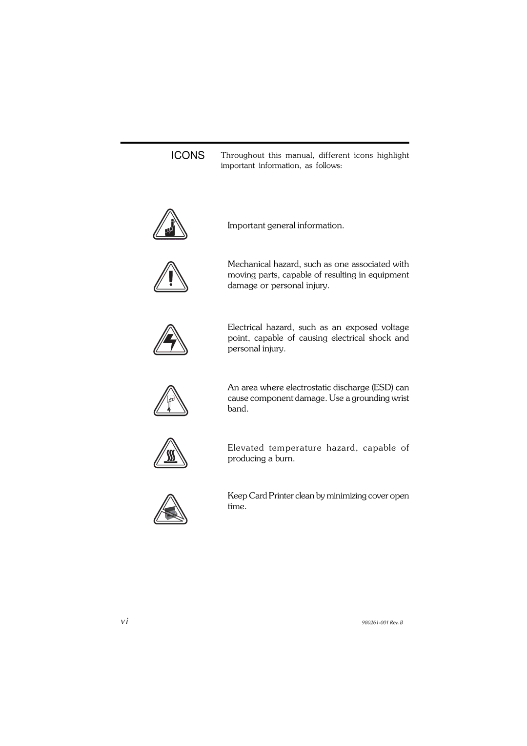 Zebra Technologies P310F, P310C user manual 980261-001 Rev. B 