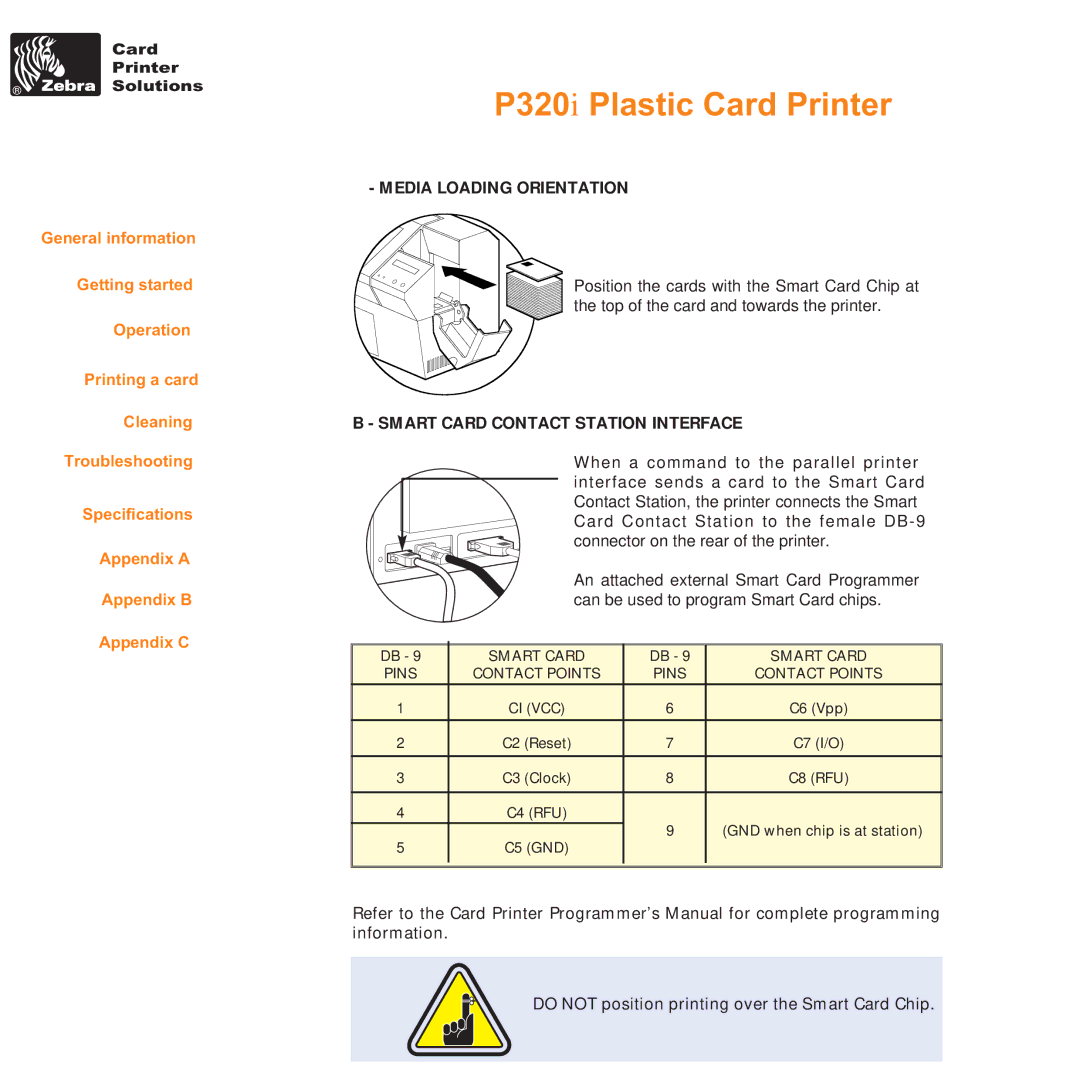 Zebra Technologies P320i user manual Media Loading Orientation 