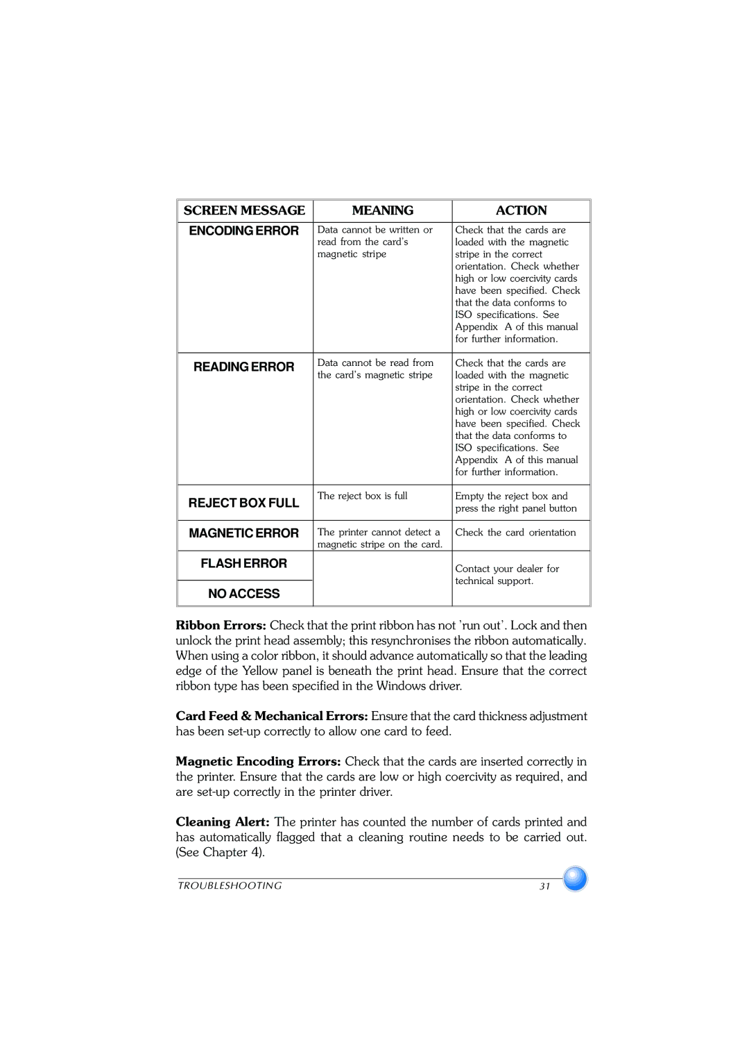 Zebra Technologies P420 user manual Reject BOX Full 