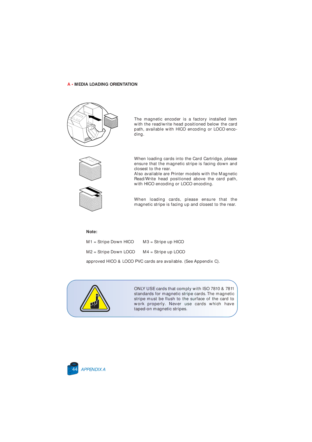 Zebra Technologies P520 user manual Media Loading Orientation 