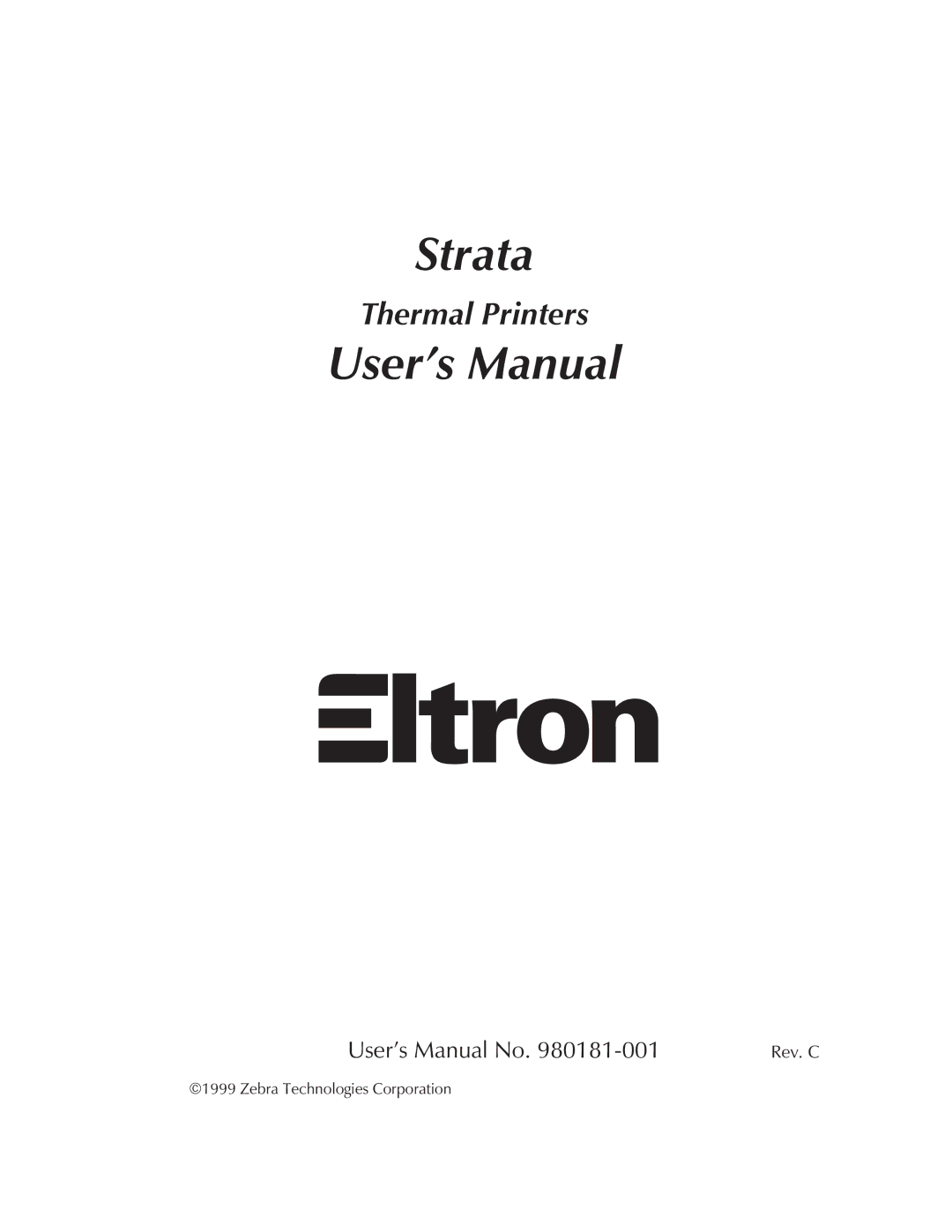 Zebra Technologies Printers user manual Strata 