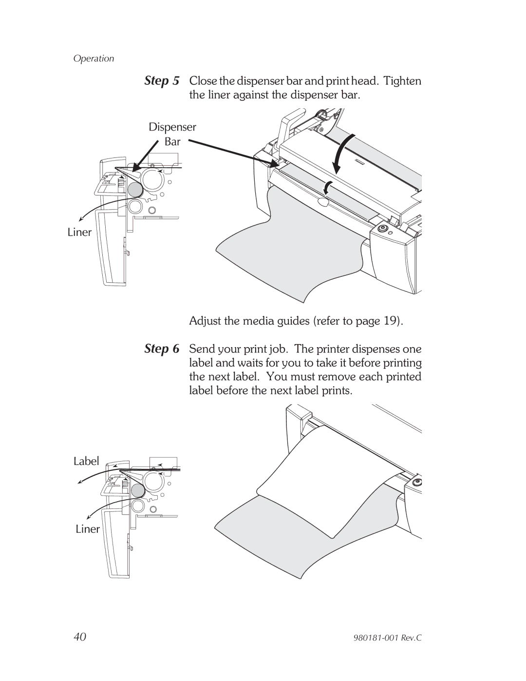 Zebra Technologies Printers user manual Operation 